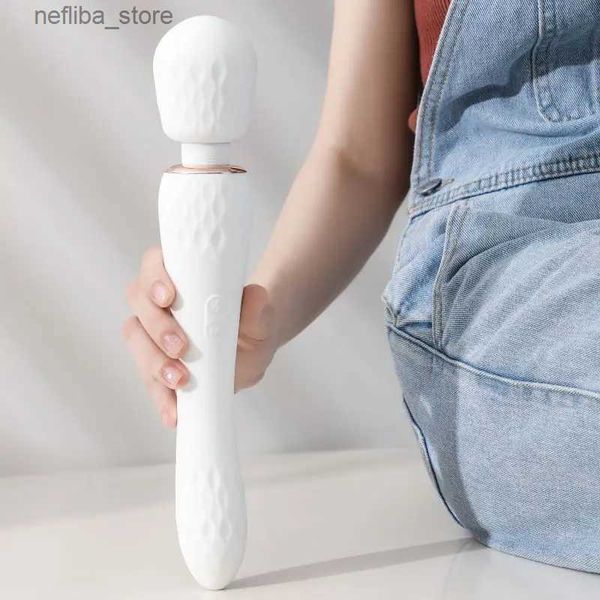 Otros artículos de salud de la salud Vibrador de doble cabeza para mujeres AV masaje Masturbator productos femeninos para adultos consolador para mujeres juguetes para adultos para mujeres tiendas de adultos l410