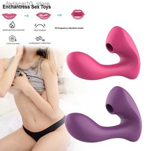 Otros artículos de belleza de salud Enchantress Suministros para adultos Mujer 10 frecuencias Punto G Succión Vibrador Herramienta de masturbación para mujeres Fábrica al por mayor Q240119