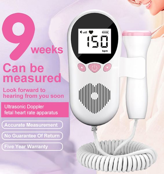 Autres articles de santé beauté moniteur fœtal 30Mhz Doppler enceinte mise à niveau sonde pour bébé moniteur de fréquence cardiaque 230801