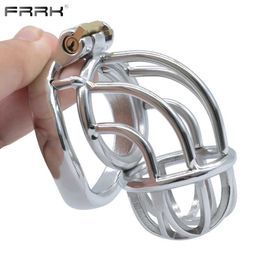 Autres articles de beauté pour la santé Frrk Curve Chastity Cage avec adultes accessoires masculins Toys Sissi Market Chicken Q240508