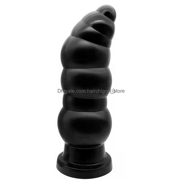 Otros artículos de belleza de salud enorme suave sile anal plug masturbación femenina juguetes consolador con ventosa tope para mujeres bdsm 18 gota deliv dhivw