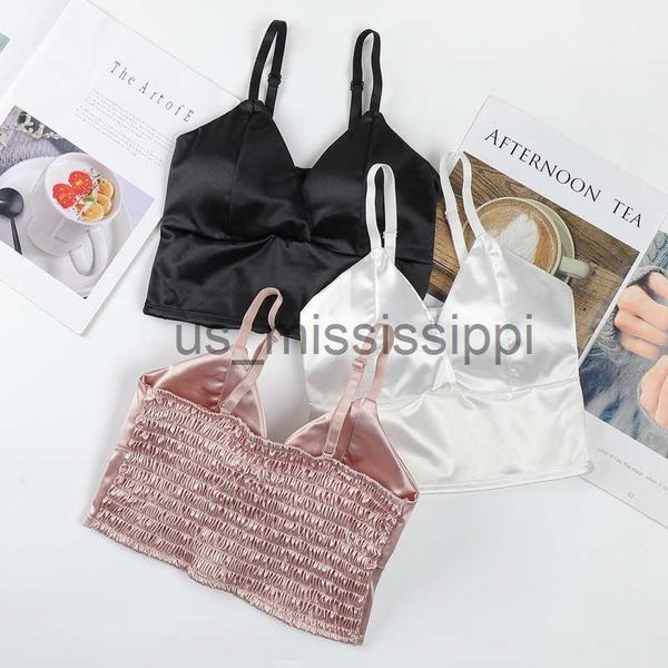 Autres articles de beauté de santé Ice Silk Femmes Top Soutien-gorge Yoga Gilet sans couture Bras Sexy Femme Push Up Sous-vêtements Lingerie Sommeil Top Rembourré Bralette x0831