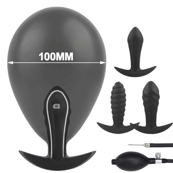 Autres éléments de beauté de la santé Plug anal de diffuseur de hanche gonflable adapté aux godes de femmes Vaginal Adult Games Anus Toys Male Toys Tools Q240508