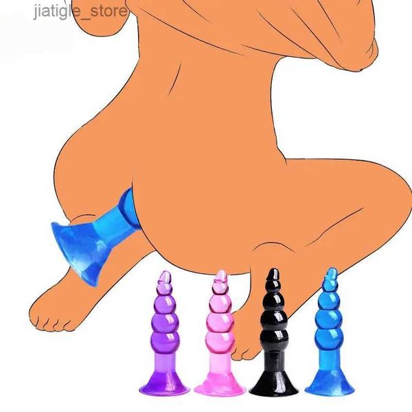 Autres éléments de beauté de la santé Jelly Perles anales SUME CUP DILDO BREST PROSTAT Stimulator Vagina Masturbator Y240402