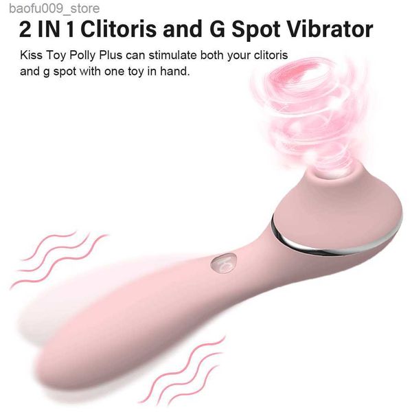 Otros artículos de belleza para la salud Kiss Polly Plus Clit Suck Vibradores Clitoris Stimulate G Spot Vibrate Heat Clitoral s para niñas y mujeres Q230919