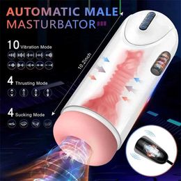 Autres articles de beauté pour la santé Grand Masturateur Masturbator Store automatique pour les hommes de famille Masturbation Vaginal Artificial Cat Q240426