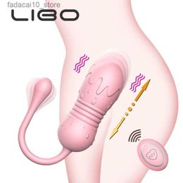 Autres articles de beauté et de santé LIBO Vibromasseur B pour femmes Télécommande féminine Stimulateur clitoridien vibrant Masturbation adulte automatique Q240117