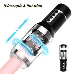 Autres articles de beauté de santé Male Mâle Rotation télécommandée Automatique Masturbation Cat Adult Cup Electric Climate Q240430