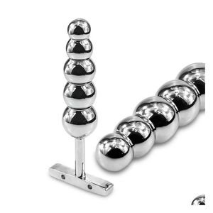 Andere gezondheidsschoonheid items metaal anale kralen prostaat mas roestvrijstalen buttplug zware anus met 5 ballen speelgoed voor mannen en vrouwen d dhlfa