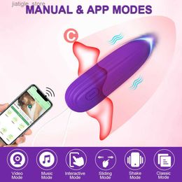 Andere gezondheidsschoonheidsartikelen Mini Bluetooth App Bullet Vibrator For Women Clit Stimulator Wireless Remote Pantie Vibrating Love Female voor volwassenen Y240328
