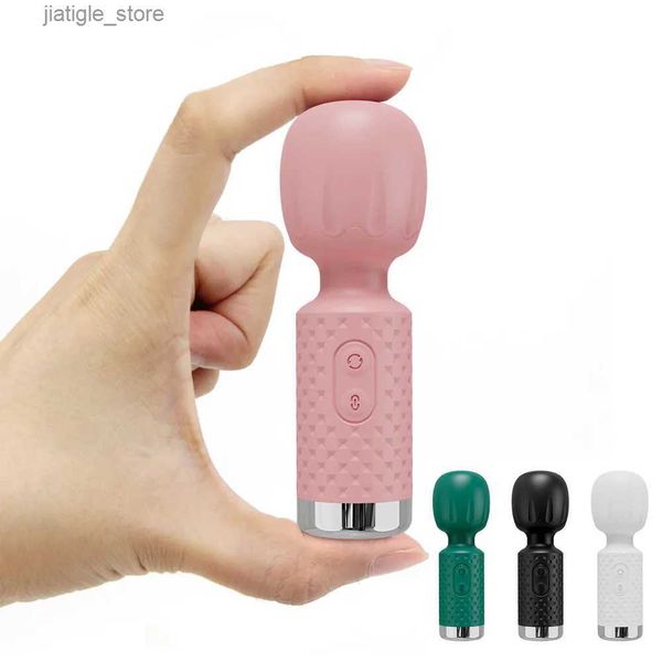 Autres éléments de beauté de la santé Mini vibratrice de baguette magique AV puissante pour les femmes Dildo G Spot Clitoris Stimulator féminin Masturateur Massageur Adult S Y240402