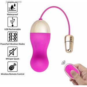 Andere gezondheidsschoonheidsartikelen Multi Speed Vibrator Lover Bullet Vrouw Massage Machine Remote Control Machine Toy Toy Female Kegel Vaginal Love Ball Geisha XXX Y240402