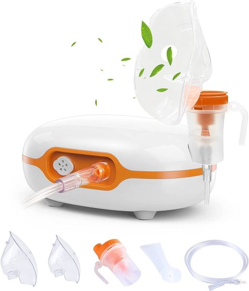 Autres articles de santé et de beauté Machine de nébulisation avec masque de 2 tailles Portable pour adultes Enfants Nébuliseurs d'accessoires complets Inhalateur à vapeur Tiny 230801