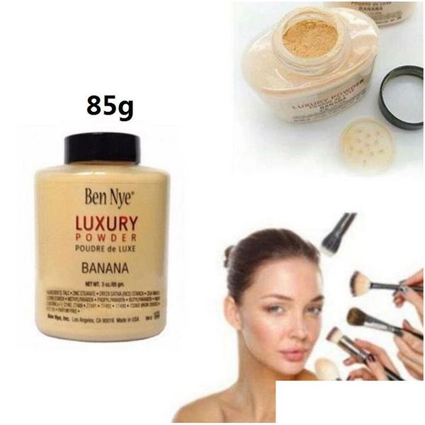 Autres articles de beauté pour la santé Nouveau Ben Nye Banana Powder 3 Oz Bottle Face Makeup Brighten Long-Durable Luxury 85G Drop Delivery Dhmsr