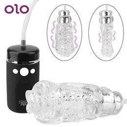 Otros artículos de belleza de la salud Olo Electric Oral Vibration Fuerte Copa de succión Máquina de masturbación masculina adulta Q240430