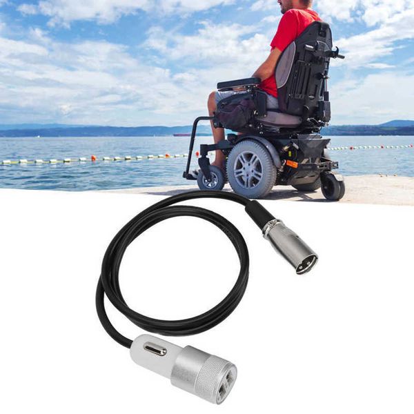 Autres articles de santé et de beauté Chargeur de fauteuil roulant électrique portable 1 pour 2 Scooter USB Rapide Léger Durable Sûr Conception universelle 230614