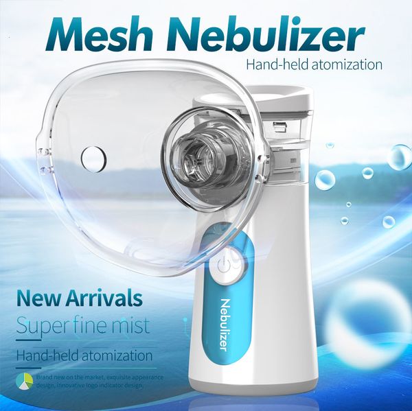 Otros artículos de belleza para la salud Nebulizador ultrasónico portátil Mini inhalador de mano Respirador Humidificador Kit Cuidado Niños Hogar Máquina Atomizador 230801