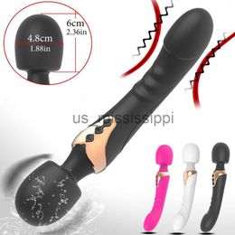 Altri articoli di bellezza per la salute Potente vibratore con vibratore Doppio motore in silicone Bacchetta di grandi dimensioni Massaggiatore GSpot per stimolatore del clitoride di coppia per adulti x0825