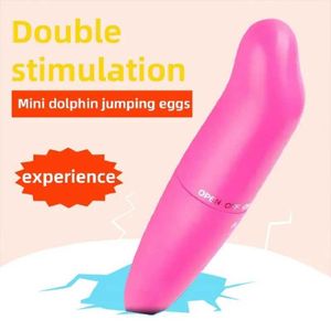 Andere gezondheidsschoonheidsartikelen Krachtige Dolphin Vibrator Mini Bullet Vibrator voor vrouwen Clitoris Stimulator G-Spot Massager S voor vrouwen rustige volwassen Y240503