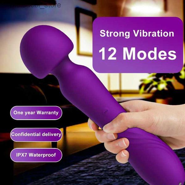 Otros artículos de belleza de la salud poderosos vibradores enormes Vibradores Vibrador para mujeres Estimulador del clítoris G Vagina Massager Massager 18 L49