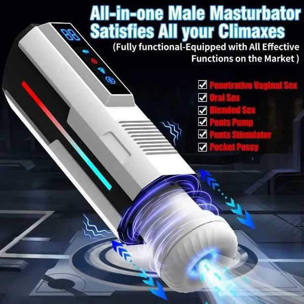 Autres articles de beauté pour la santé Pussy Spuster Men Masturbator Masturbating Device Sexy for Rod Vagina Masturbate Q240430