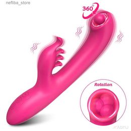 Autres articles de beauté pour la santé Rabbit Rotation Dildo Vibrator Toy pour femmes Stimulateur de mamelon de clitoris