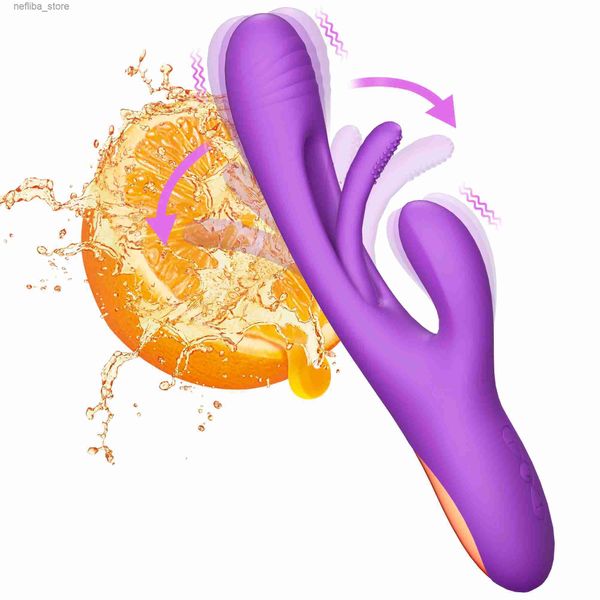 Autres articles de beauté Health Tapage de lapin G-spot Patting Vibrator for Women Clitoris Stimulator puissant 21 Modes Adulte Toy Female Dildo Goods pour adultes L410
