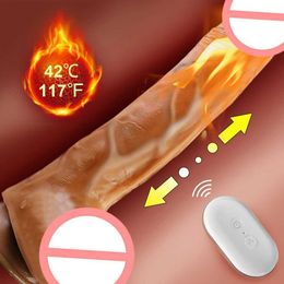 Autres articles de beauté pour la santé Dildo en silicone pour les femmes sans fil poussant le gros pénis avec une teneur de ventoucine Sentillement vibrateur S pour une femme adulte Y240503