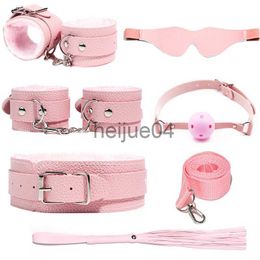 Autres articles de santé et de beauté Sécurité SM Slave Restraints Ensemble de reliure groupé spécial Menottes Cheville Cuff Flirt Bondage Suit Yoga Kit Sex Drop Shipping x0821