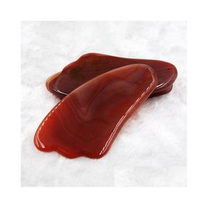 Andere gezondheidsschoonheidsartikelen verkopen Gua Sha Guasha Skin Mas Traditional Medicine Natural Jade Agate SCRA Tool Spa Tools Drop levering Dhekf