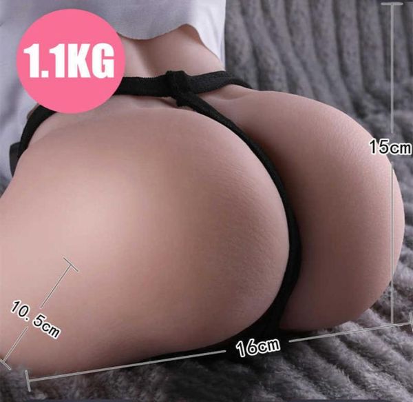 Otros artículos de belleza y salud Juguetes sexuales para adultos Piel realista Butt Men Masturbator Sexy Big Ass Male Masturbator Silicone Vagina Real2752198