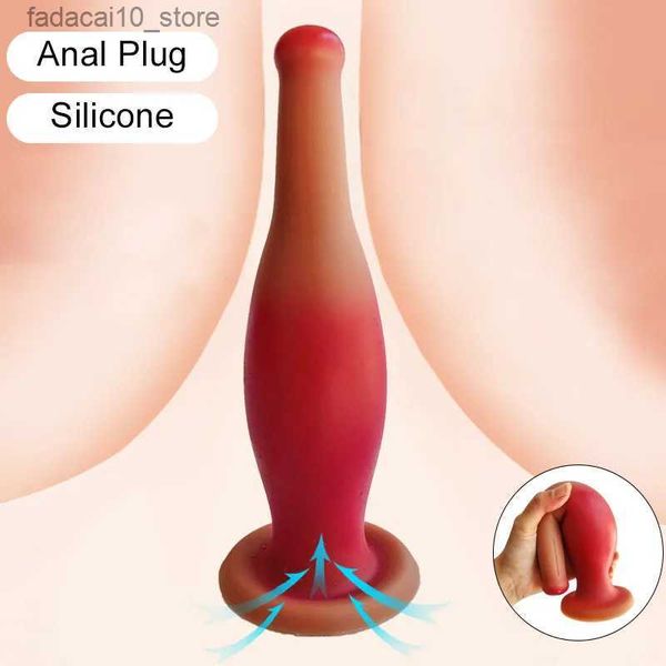 Otros artículos de belleza de salud Silicona Big Butt Plug Anal para adultos Hombres Mujer Enorme Buttplug Consolador Masturbador Estimulador Ano Dilatador Producto Tienda Q240117