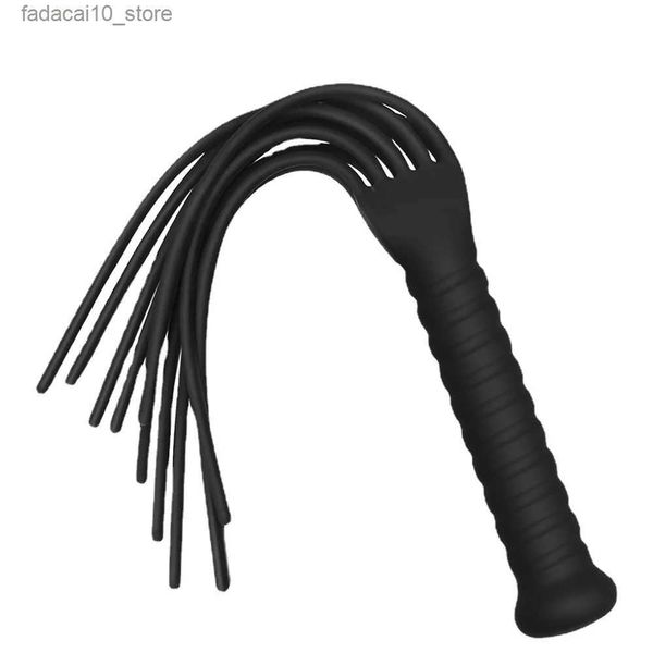 Otros artículos de belleza de salud Silicona Bondage Gear Whip Erótico Fetiche Nalgadas Esclavo Cosplay Juegos para adultos Herramientas para parejas Sexshop Q240117