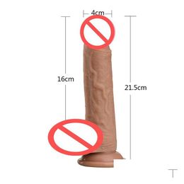 Andere gezondheidsschoonheidsartikelen huid voelen realistische penis super grote sile dildo met zuignap speelgoed voor vrouw vrouwelijke masturbatie c dhvu5
