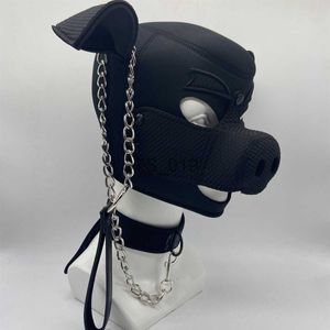 Andere gezondheidsschoonheidsartikelen Slave Pet Roleplay van neopreen varkensspel Fetish Hood Mask voor koppels BDSM Bondage Tractiong Flirt exotische accessoires X0821 X0821