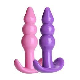 Andere gezondheidsschoonheidsartikelen zachte sile anale buttplug vaginale gspot stimatie achtertuin kraal masturbatie dildo speelgoed voor vrouwen gay dro dhz09