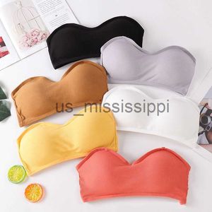 Andere gezondheidsschoonheidsartikelen Strapless Tube Tops Dames Crop Top Naadloos ondergoed Terugsluiting Sexy Lingerie Vrouwelijke wikkelbeha Borstgewatteerde bandeau-top x0831