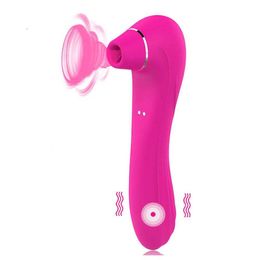 Autres articles de beauté Health Sucker Vibrator Dildo Toys for Adults Tongue orale Souffler le mamelon d'aspiration Clitoris Stimulateur pour les femmes Y240503
