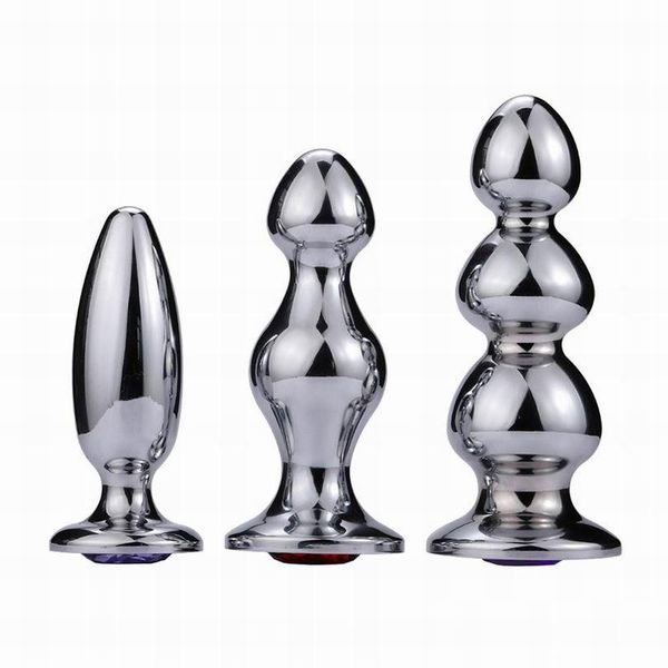 Autres articles de beauté de santé Super grand plug anal jouets érotiques en alliage d'aluminium produits anal pour hommes femmes gay vagin prostate masr Dhnwc