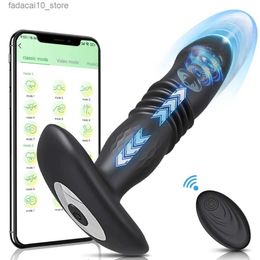 Overige Gezondheid Schoonheidsartikelen Telesic Vibrerende Butt Plug Anale APP Vibrator Draadloze afstandsbediening voor Vrouwen Kont Anale Dildo Prostaat Massager Buttplug Q240117