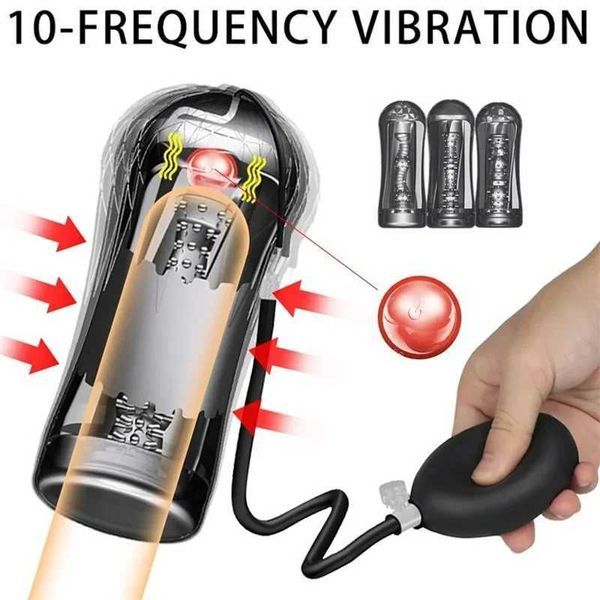 Autres objets de beauté de la santé Tounge SUtion Machine Masturbation Machine Masturbant Adults Only Toys for Men Silicone Vagin Goods Q240430