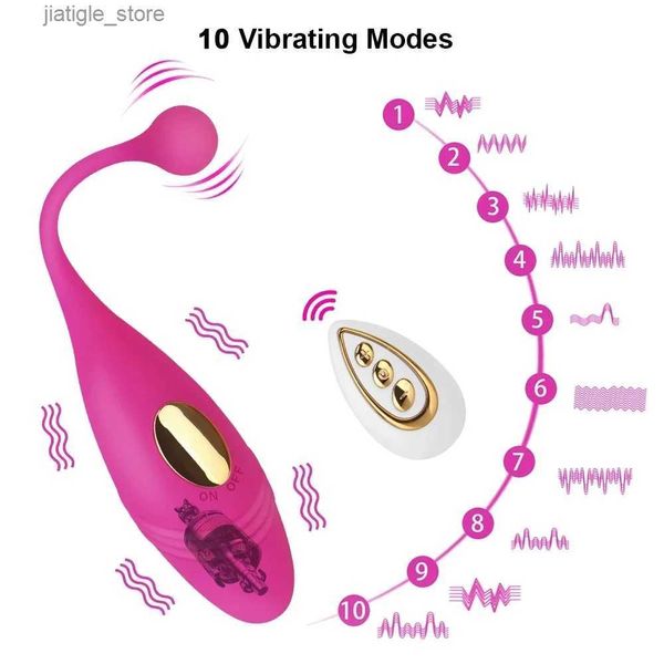 Otros artículos de la salud Vibrador vaginal Estimulación eléctrica hembra Control remoto inalámbrico Amor Masaje portátil Bola china Juguesa para adultos Y240402