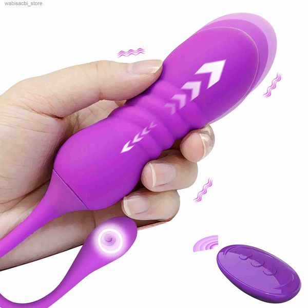 Autres articles de beauté Health Articles portables Butterfly Thrust Dildo Vibrator Butt Orgasm Toys Adult Vibrant G Spot Vagin Clitoris Plug anal Plug Stimulation L49