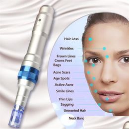 Otros artículos de belleza de salud al por mayor Tima A6 Wireless Derma Pen Dr.Pen Micro Aguja eléctrica 2 baterías Recargable Dermapen Skin Dhrlh