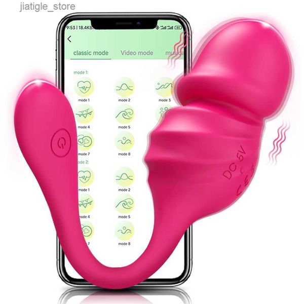 Autres articles de beauté Health Filem Wireless Control Vibrator App Remote Control Dildo Panties Wear Vibrant Love Clit Stimulateur Masseur S Y240402