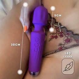 Autres articles de beauté de santé Dildos sans fil vibration magique baguette pour femmes stimulatrice clitoris USB Masse-masseur rechargeable jouets adultes 18 Q240508