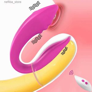 Otros elementos de la salud de la salud de control remoto de control remoto Vibrador Hembra Dual Motores U Formulador de clítoris Toys portátiles para adultos para mujeres Adultas L410