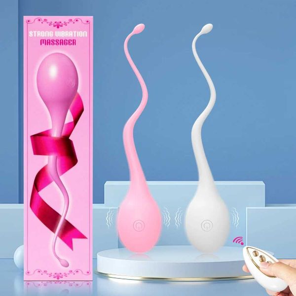 Autres éléments de beauté de la santé Vibrateur télécommandé sans fil pour les femmes G Spot Dildo Clitoris Stimulator vibrant Love Oeuf Pollywog Sperme Toys pour adulte T240514