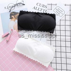 Autres articles de santé et de beauté pour femmes, sans bretelles, garniture en dentelle, soutien-gorge bandeau rembourré, sans couture, extensible, bustiers, JUN28 x0831