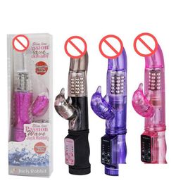 Otros artículos de belleza para la salud Y Dolphin 12 modos Rabbit Gspot Vibrating Rotation Body Masr Vibrator Mujeres Juguetes Adt Products J1112 Drop Dhu01